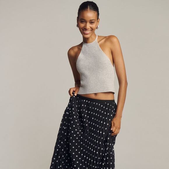 Anthropologie Gray Ribbed Tank Top - Picture 4 of 8